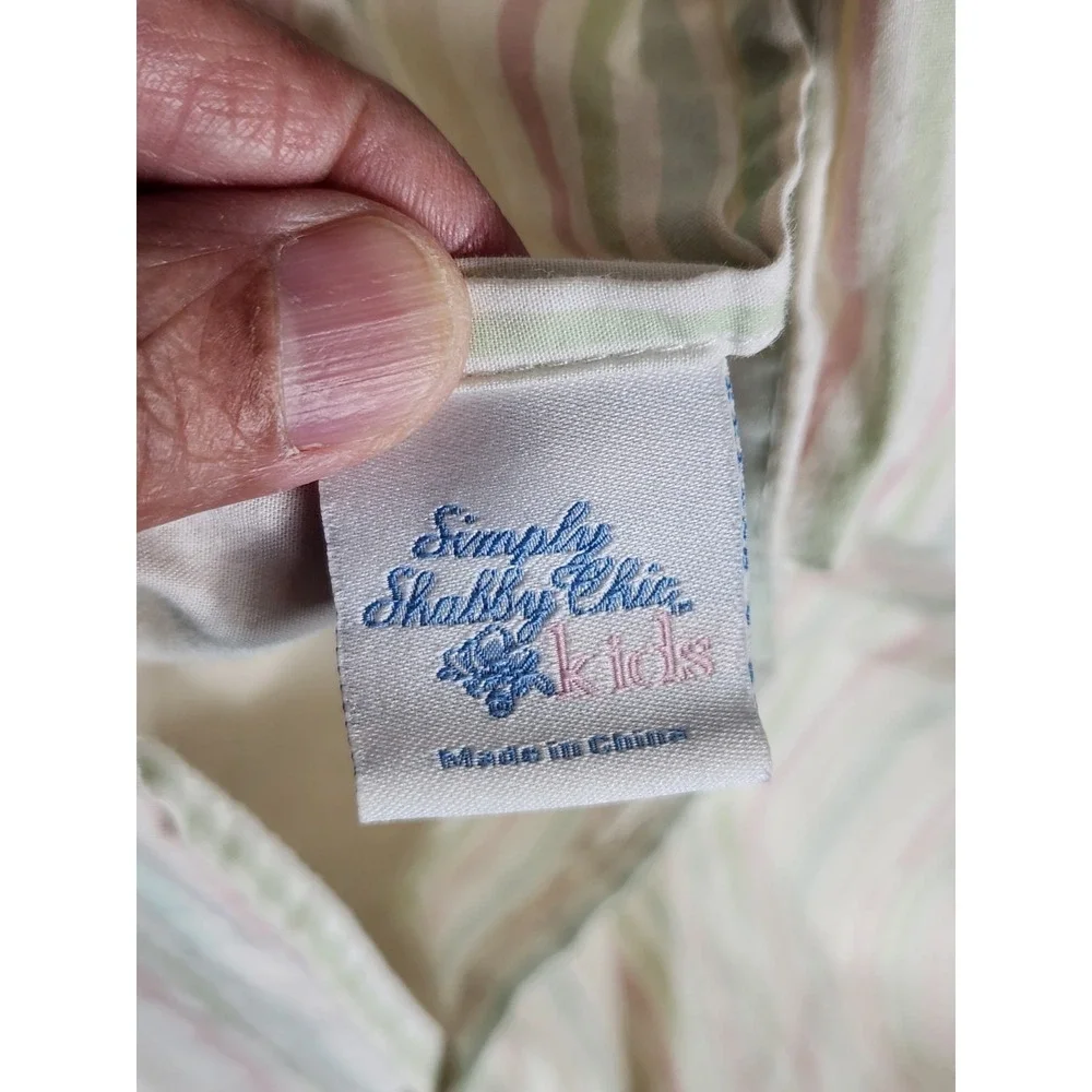 Simply Shabby Chic Kids Standard Pillow Sham Patchwork Floral Textured Cottage